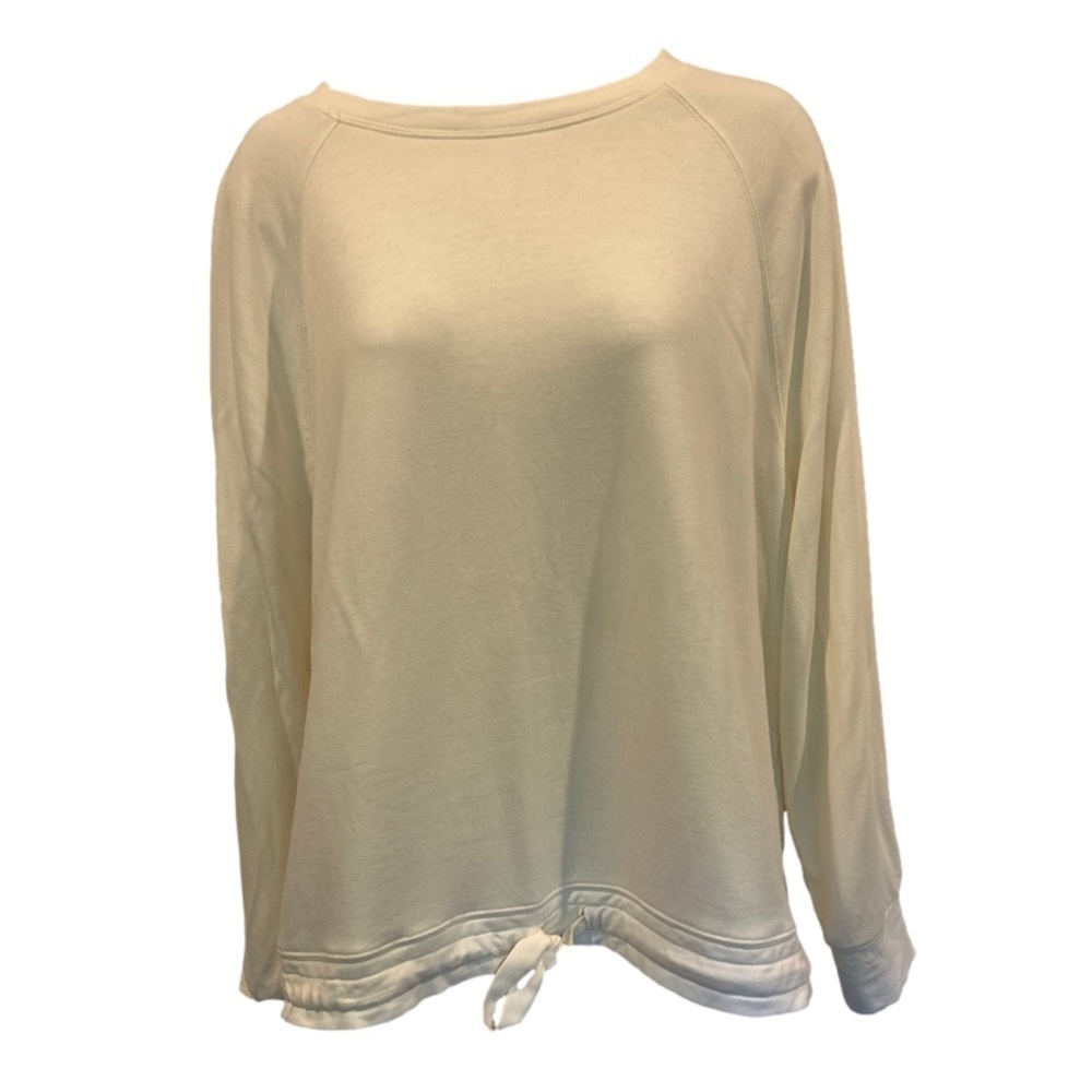 Haven Well Within Varley Crewneck Sweatshirt Off White Drawstring